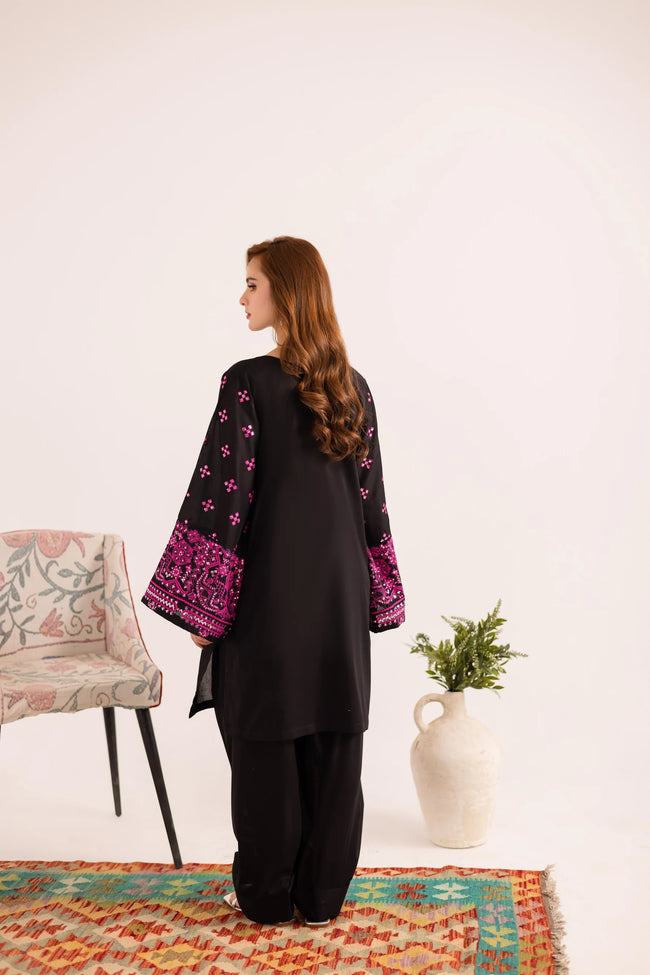 2PC Summer Embroidered Dress - 1135 Main Image
